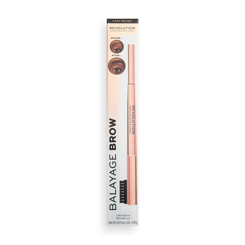 Revolution Dark Brown Balayage Duo Brow Pencil