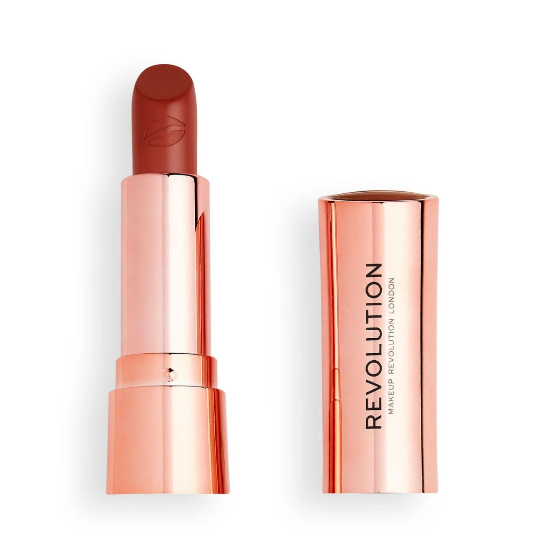 Revolution Satin Kiss Lipstick Chauffeur Nude