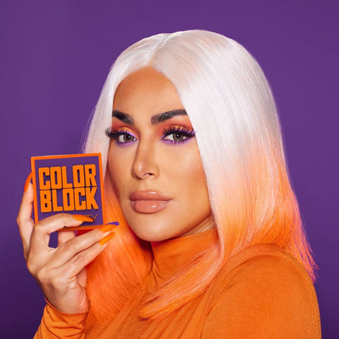 Huda Beauty Color Block Obsessions Eyeshadow Palette Orange & Purple