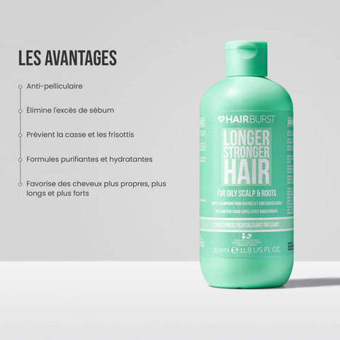 HairBurst Après-shampoing pour cuir chevelu et racines à tendance grasse 350ml