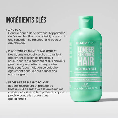 HairBurst Après-shampoing pour cuir chevelu et racines à tendance grasse 350ml
