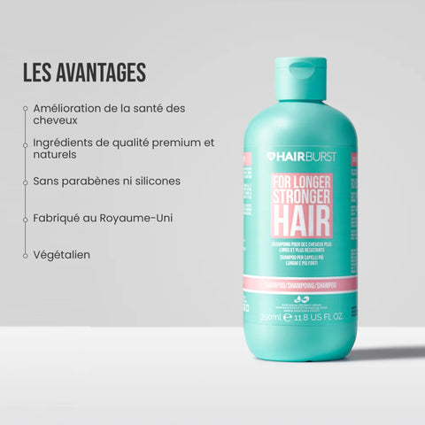 HairBurst Shampoing pour des cheveux plus longs et plus forts 350ml