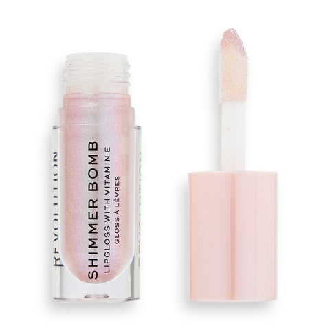 Revolution Shimmer Bomb Lip Gloss Sparkle Pink