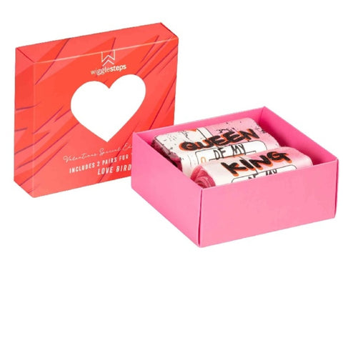 Wigglesteps Valentine's Day Box 2 Paires De Chaussettes Couple