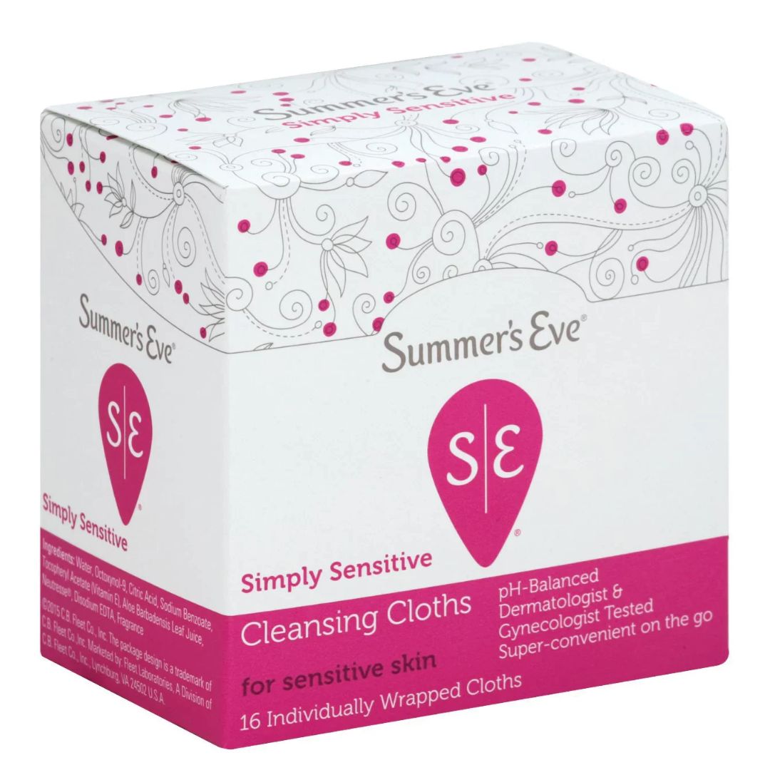 Summer's Eve Lingettes Intimes Simply Sensitive Cleansing Cloths 16U