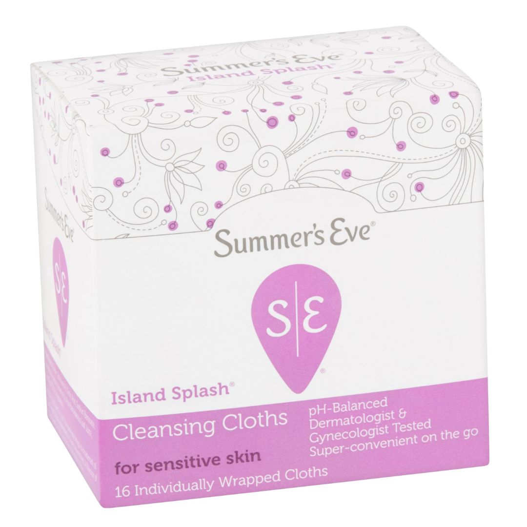 Summer's Eve Lingettes Intimes Island Splash Cleansing Cloths 16U