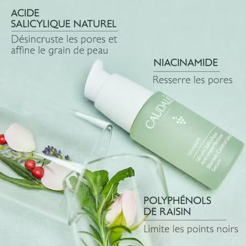 CAUDALIE Vinopure Sérum Acide Salicylique Anti-imperfections 30ml