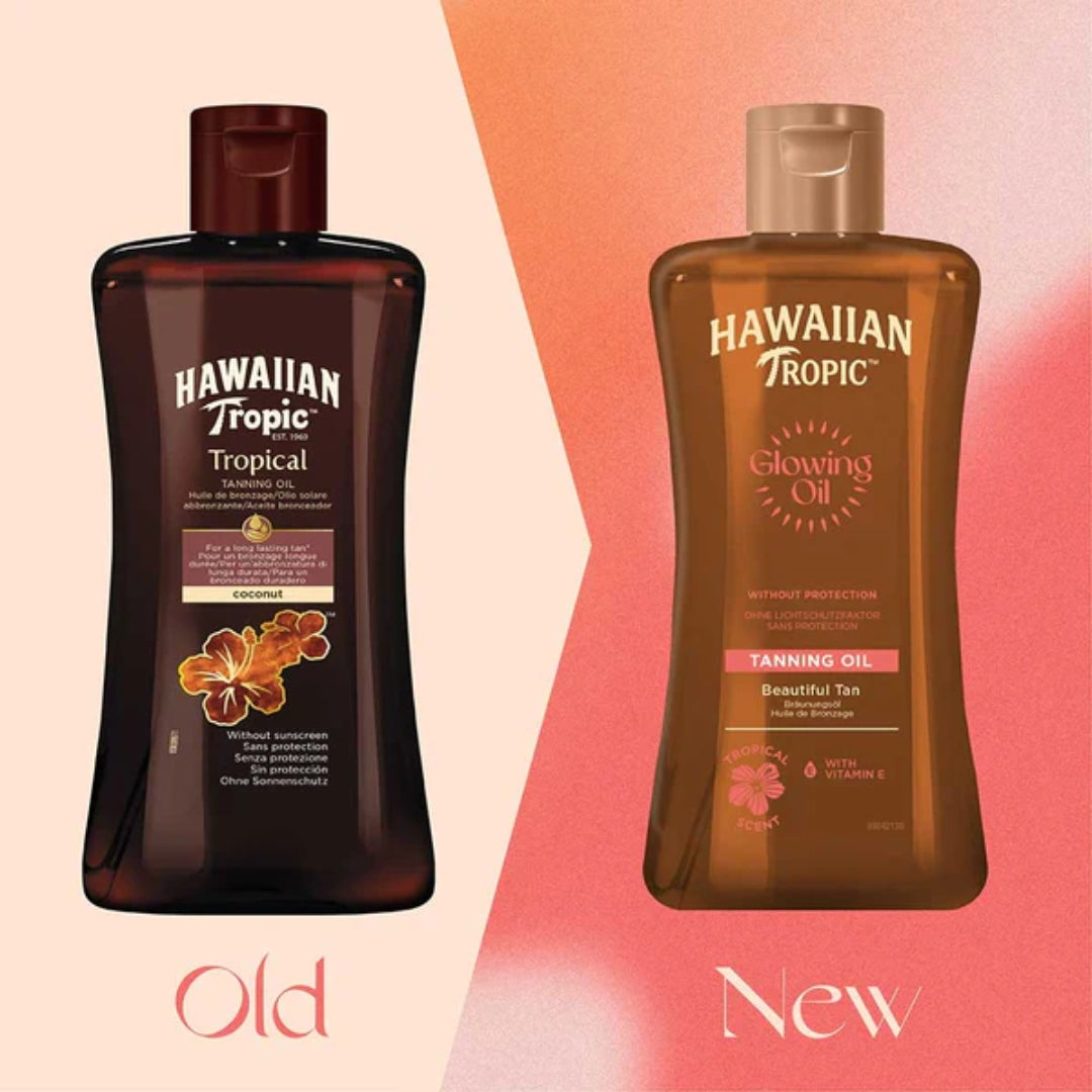 Hawaiian Tropic Glowing Oil No SPF Tanning Oil 200ml