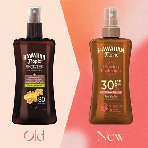 Hawaiian Tropic Glowing Protection Dry Spray Oil Mist SPF 30 200ml