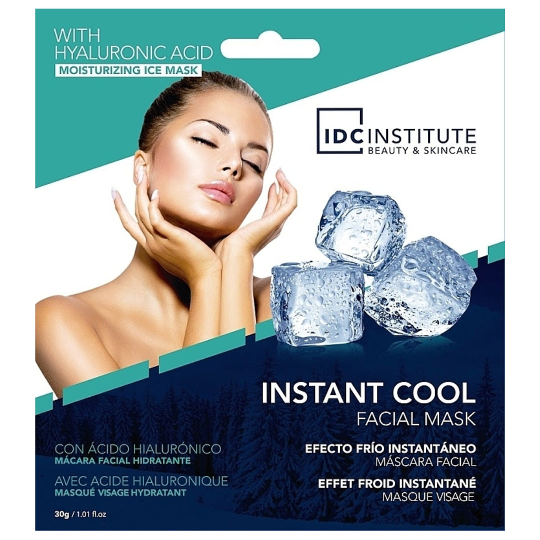 IDC INSTITUTE Masque pour le Visage à l’Acide Hyaluronique et Effet Froid