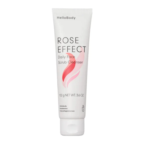 HelloBody Rose Effect Nettoyant Exfoliant Visage 100ml