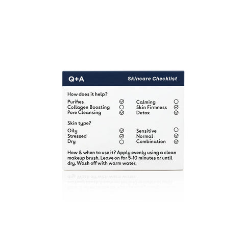 Q+A Activated Charcoal Face Mask 50g