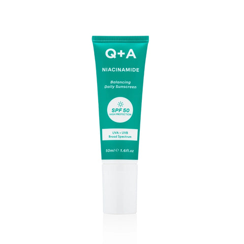 Q+A Niacinamide Crème Solaire SPF 50 Quotidienne 50ml