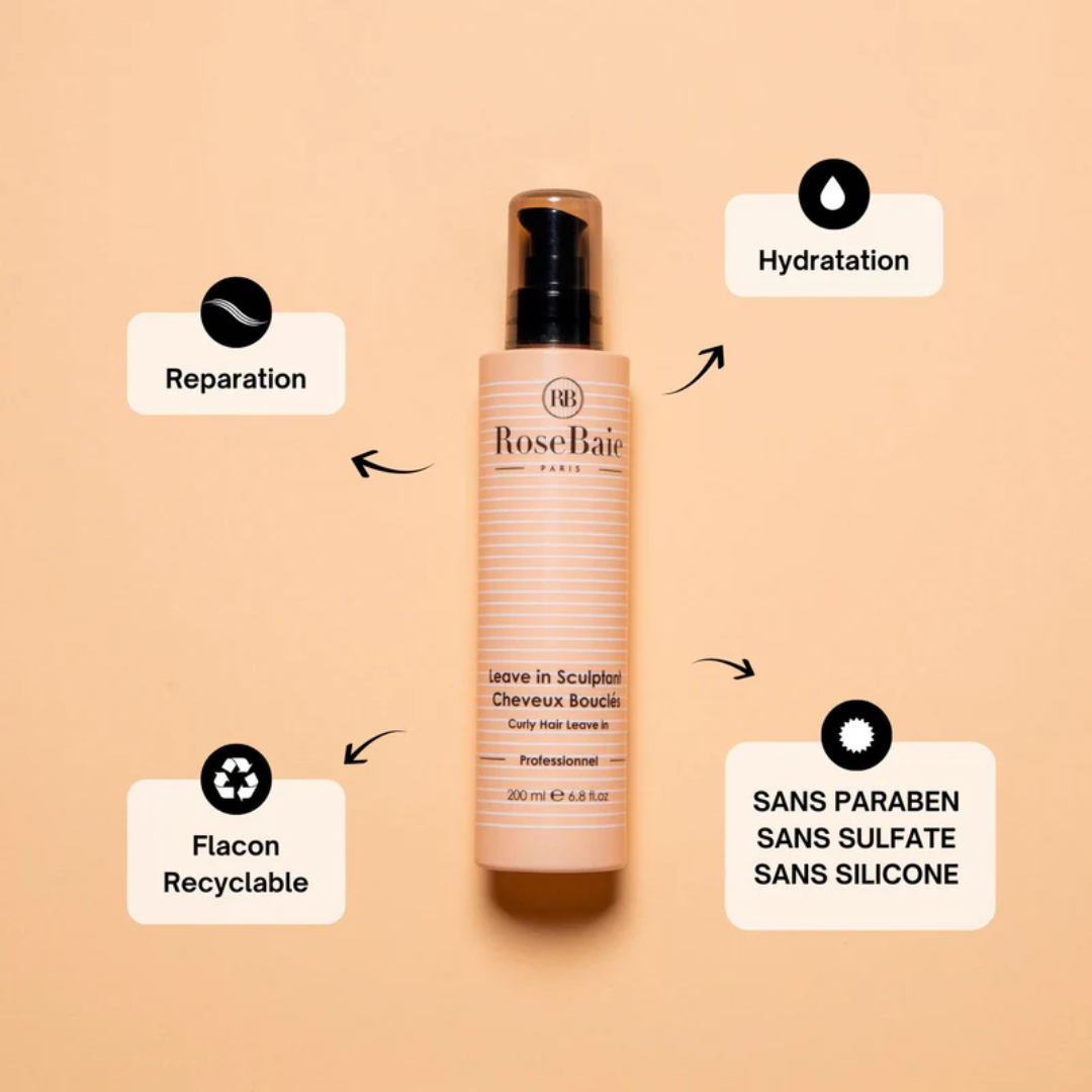 RoseBaie Crème Hydratante Cheveux Bouclés x Huile d'Avocat 200ml