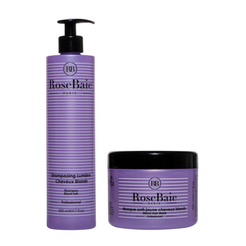RoseBaie Gamme Spécial Blonde & Blancs Masque & Shampoing