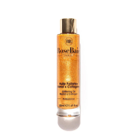 RoseBaie Huile Pailletée Monoï x Colagène Corps & Cheveux 50ml