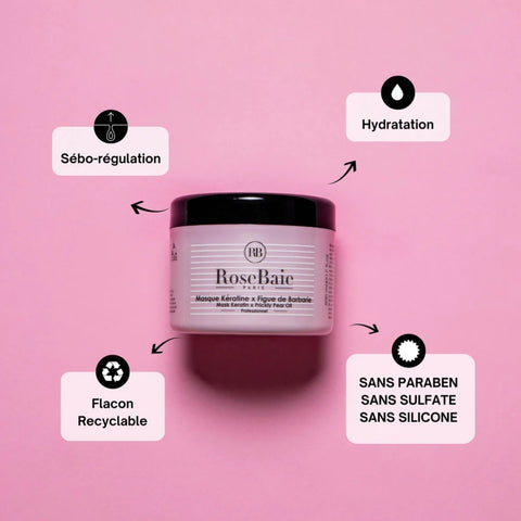 RoseBaie Masque Kératine x Figue de Barbarie 500ml