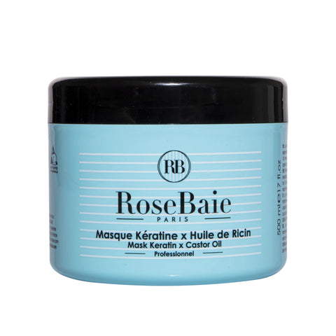 RoseBaie Masque Kératine x Huile de Ricin 500ml