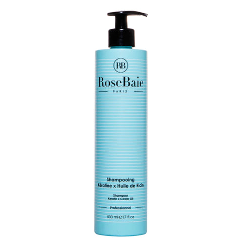 RoseBaie Shampoing Kératine x Huile de Ricin 500ml
