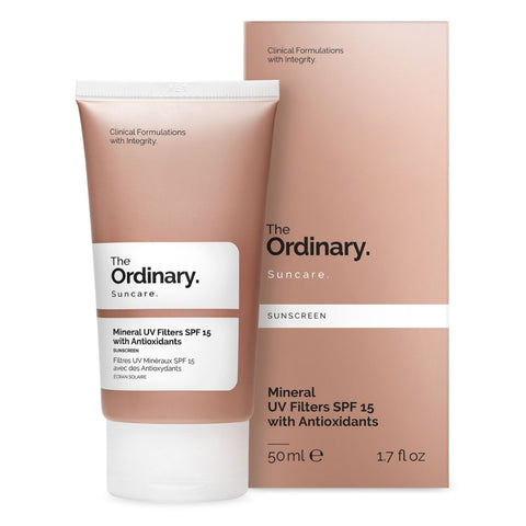 The Ordinary Filtres UV Minéraux SPF 15 Avec Antioxydants 50ml