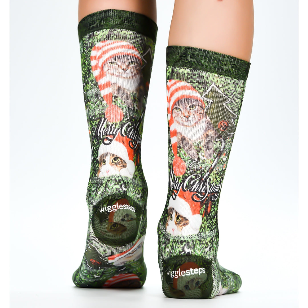 Wigglesteps Kitten Santaa 1 Paire De Chaussette Enfant