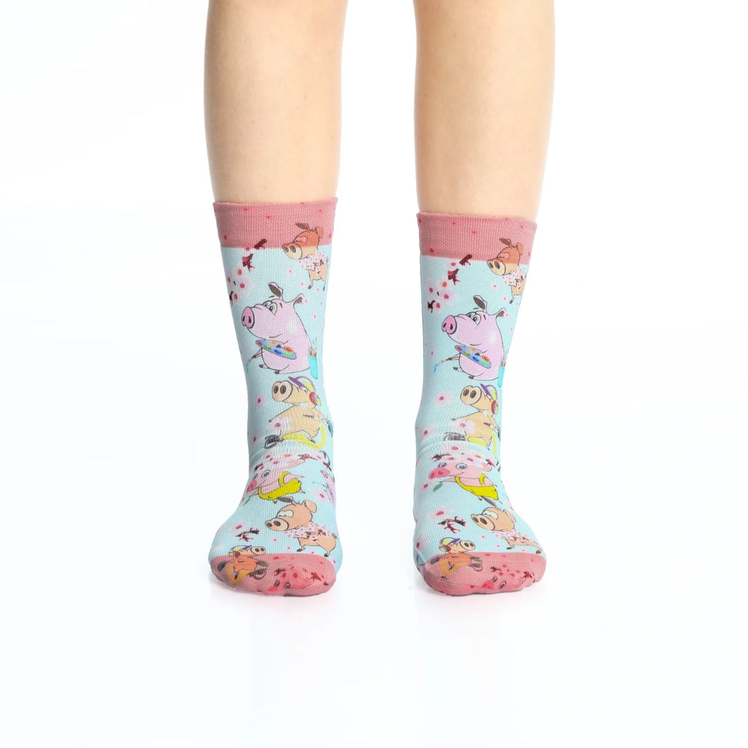 Wigglesteps Cherry Pig 1 Paire De Chaussette Femme 