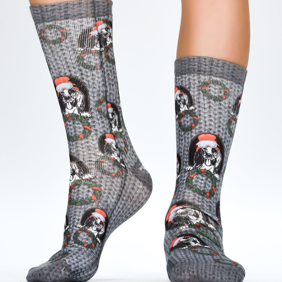 Wigglesteps Christmas Puppies 1 Paire De Chaussette Enfant