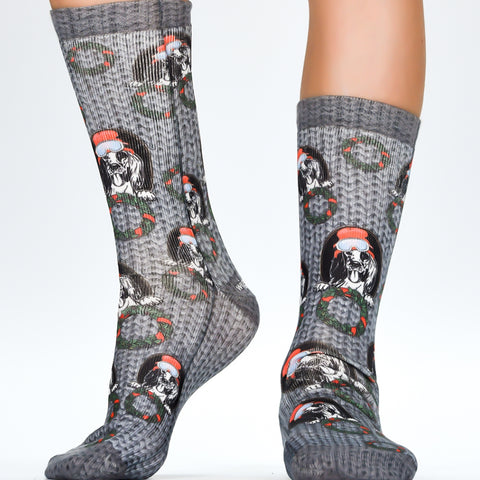 Wigglesteps Christmas Puppies 1 Paire De Chaussette Enfant