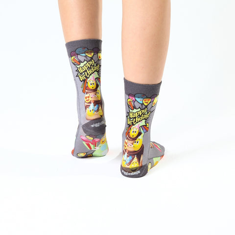 Wigglesteps Emoji Birthday 1 Paire De Chaussette Femme