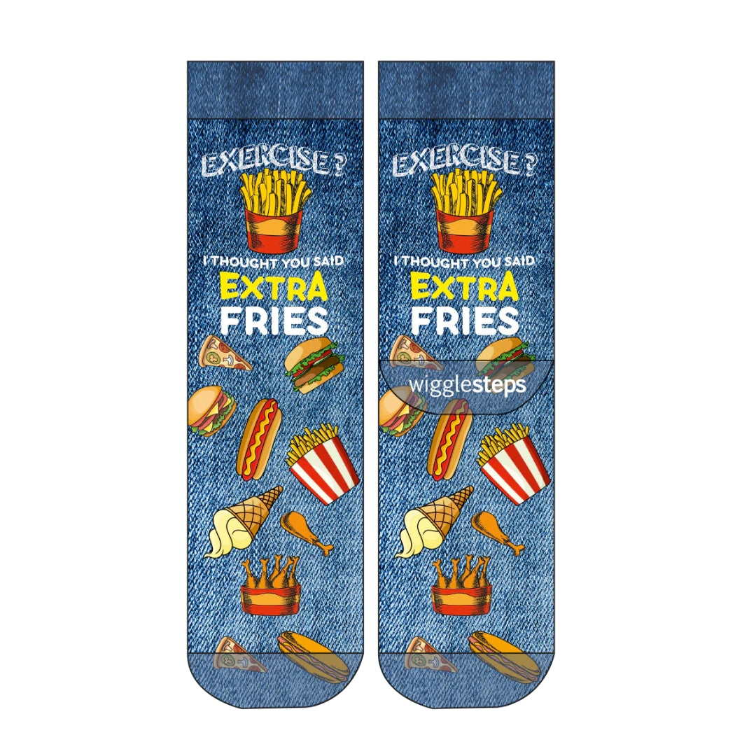 Wigglesteps Extra Fries 1Paire De Chaussette Homme