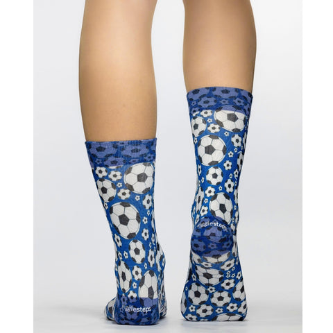 Wigglesteps Football Blue 1 Paire De Chausette Homme