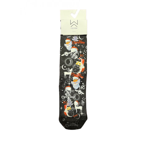 Wigglesteps Galactic Santa  1 Paire De Chaussette Enfant