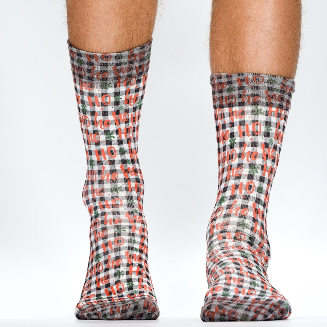 Wigglesteps Ho Ho Ho Check 1 Paire De Chausstte Femme 