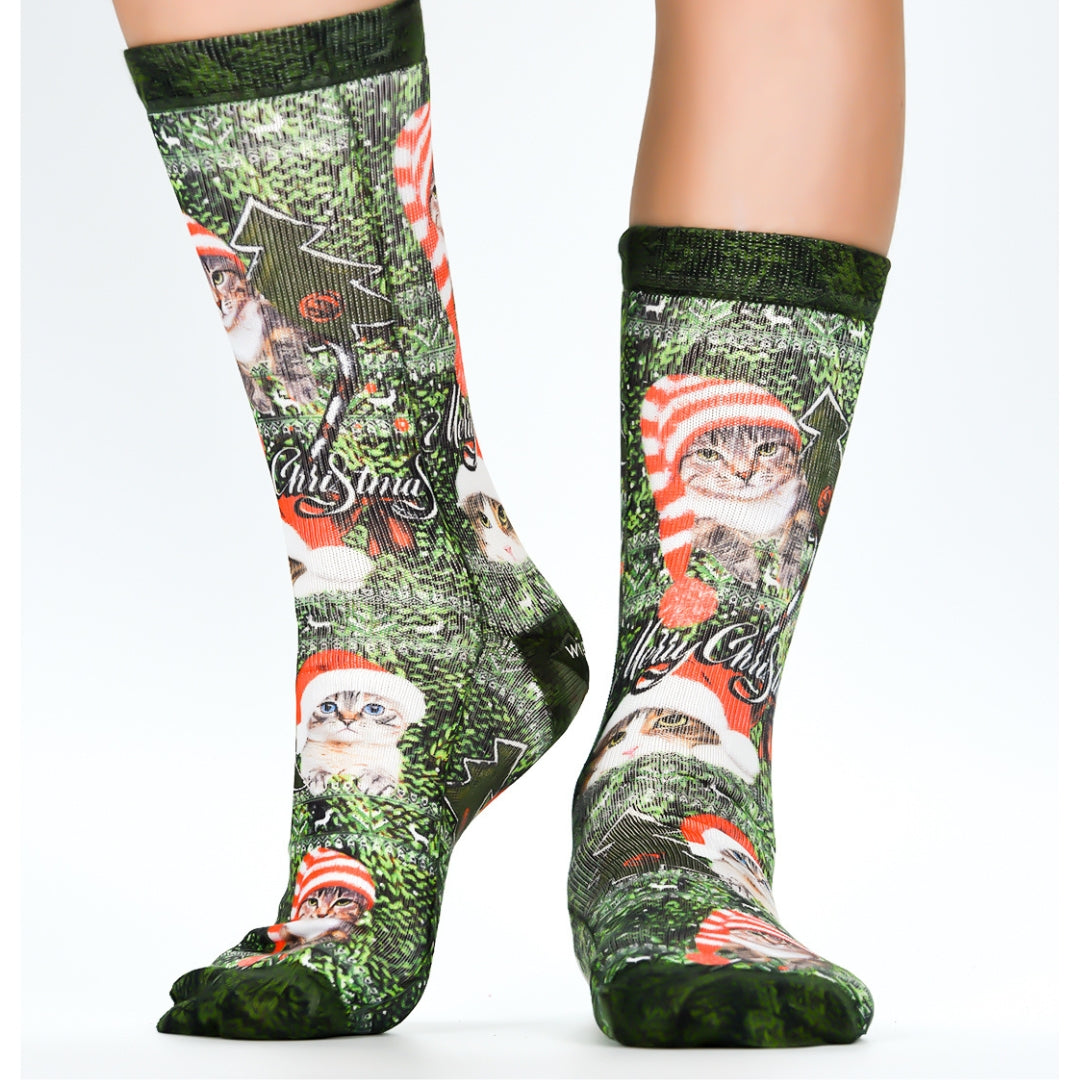 Wigglesteps Kitten Santaa 1 Paire De Chaussette Enfant
