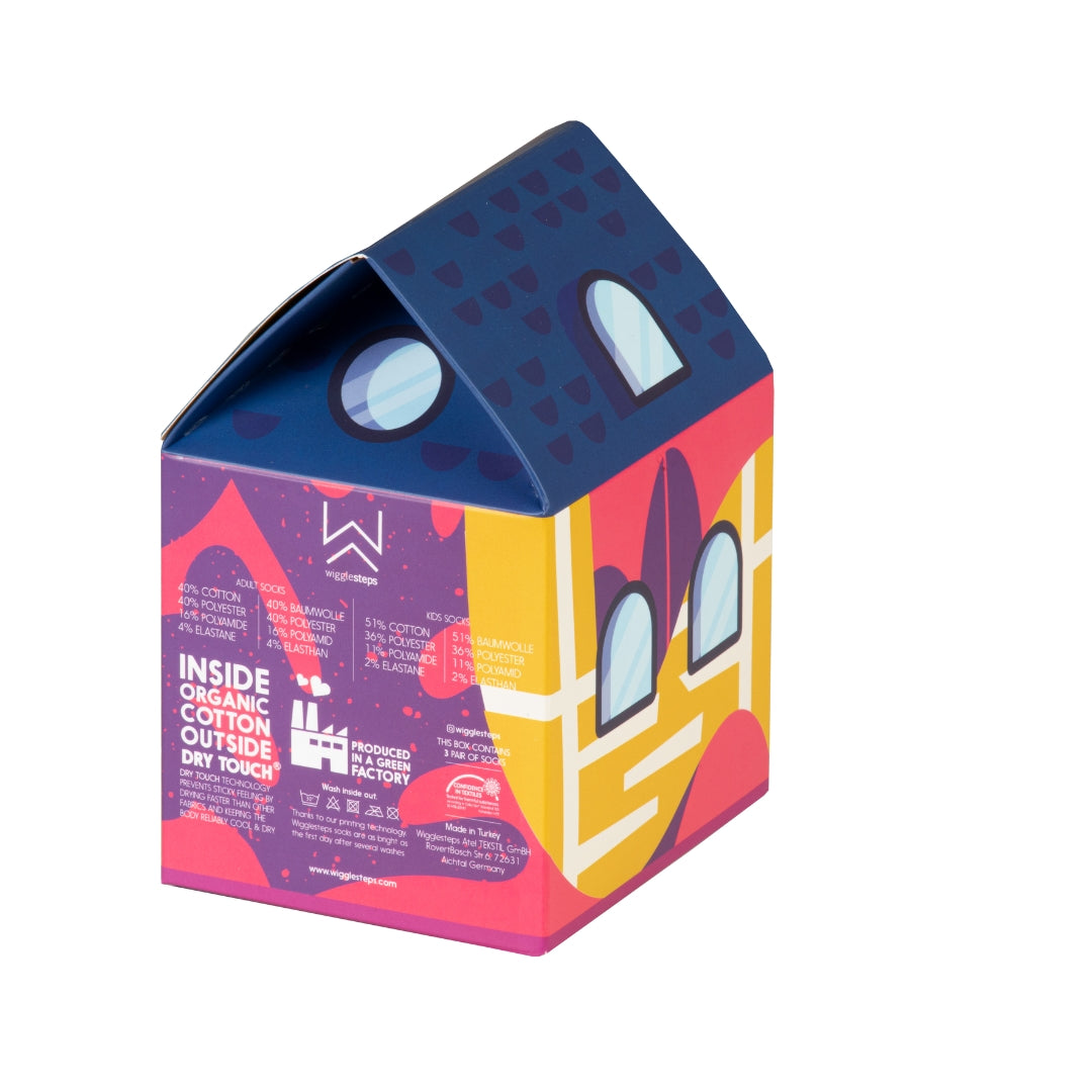 Wigglesteps Monster Family Box 3 Paires De Chaussettes 