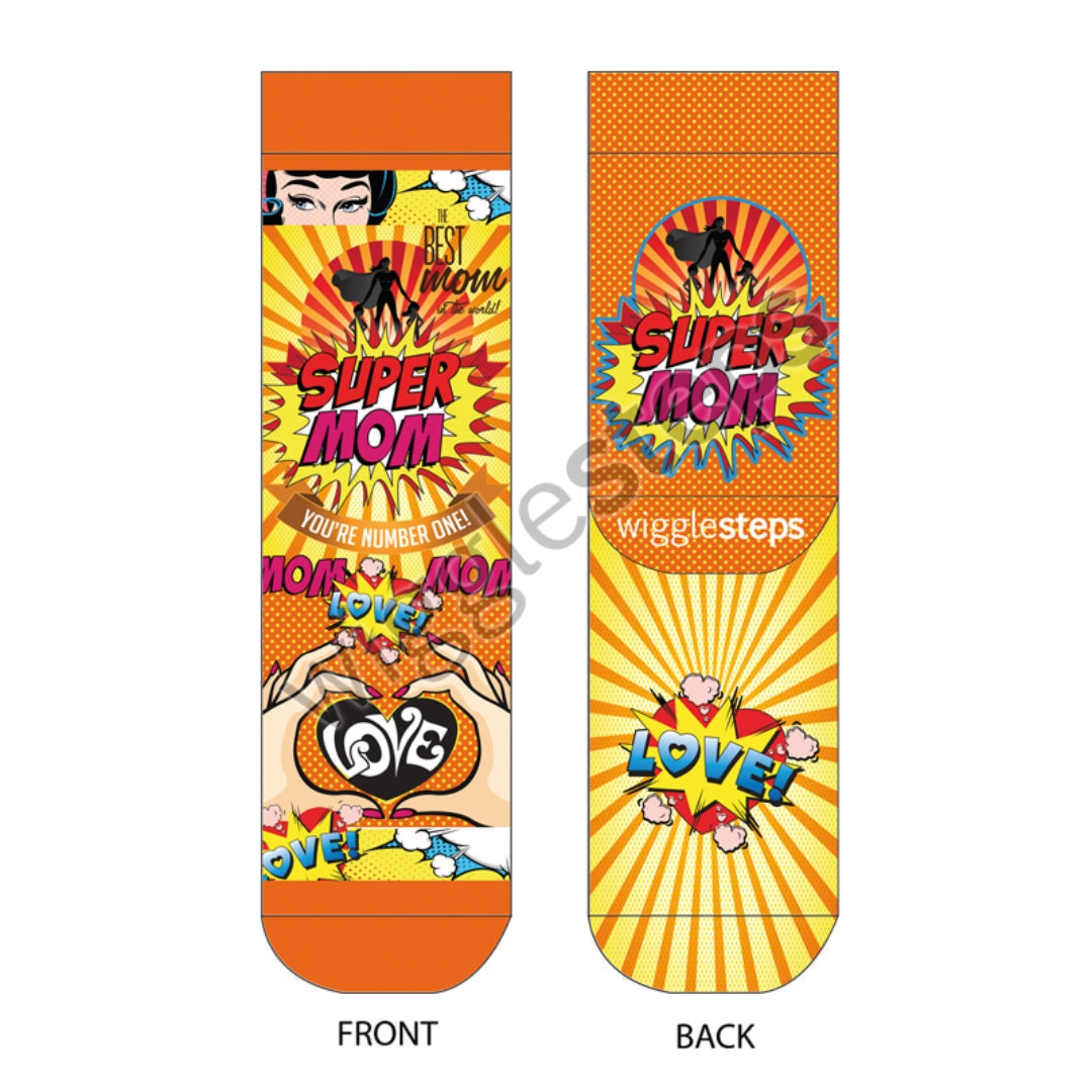 Wigglesteps Super Mom 1 Paire De Chaussette Femme 
