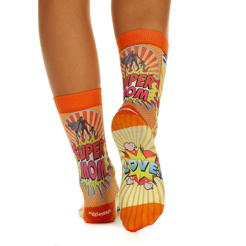 Wigglesteps Super Mom 1 Paire De Chaussette Femme 