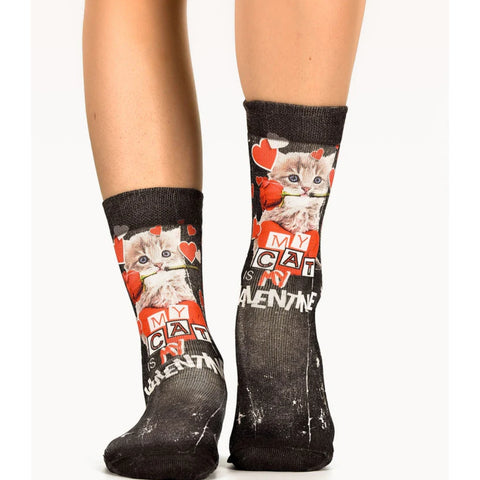 Wigglsteps Lovely Cat 1 Paire De Chaussette Femme