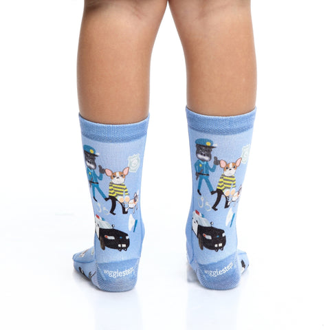 Wigglsteps Police 1 Paire De Chaussette Enfant