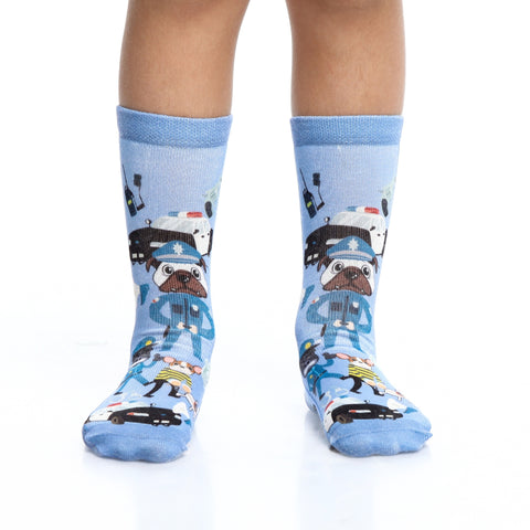 Wigglsteps Police 1 Paire De Chaussette Enfant