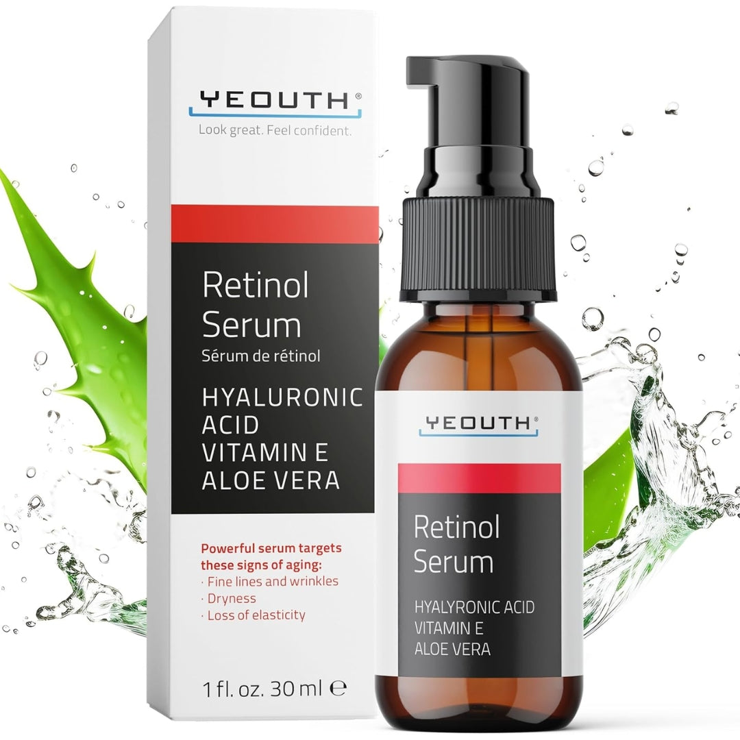 YEOUTH Sérum Rétinol Avec Acide Hyaluronique et Vitamine E 30ml