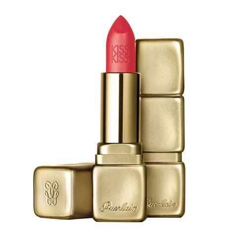 Guerlain KissKiss Matte Lipstick M348 Hot Coral