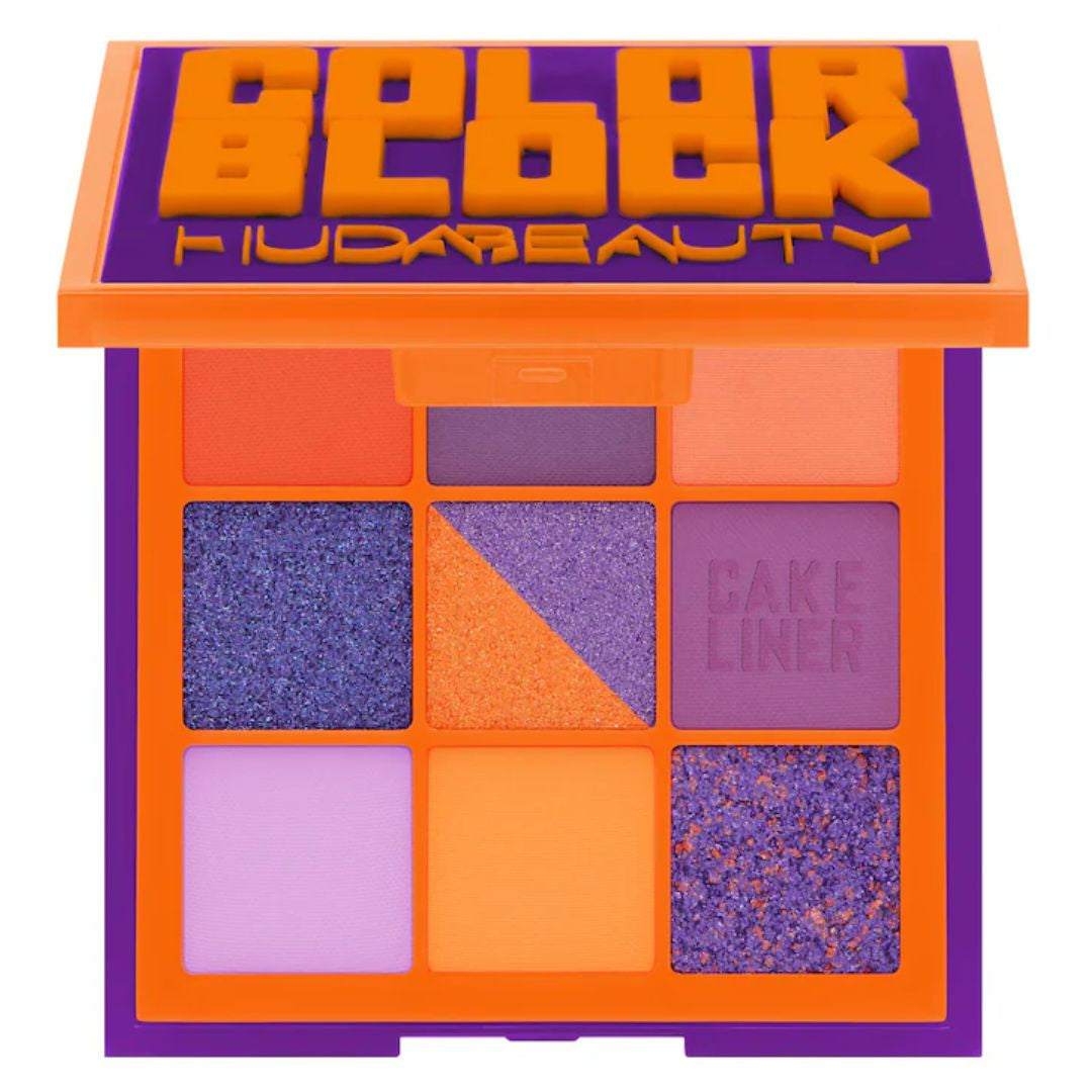 Huda Beauty Color Block Obsessions Eyeshadow Palette Orange & Purple