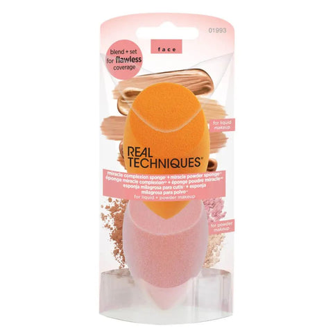 Real Techniques Iconic Blend + Set Makeup Sponge Duo